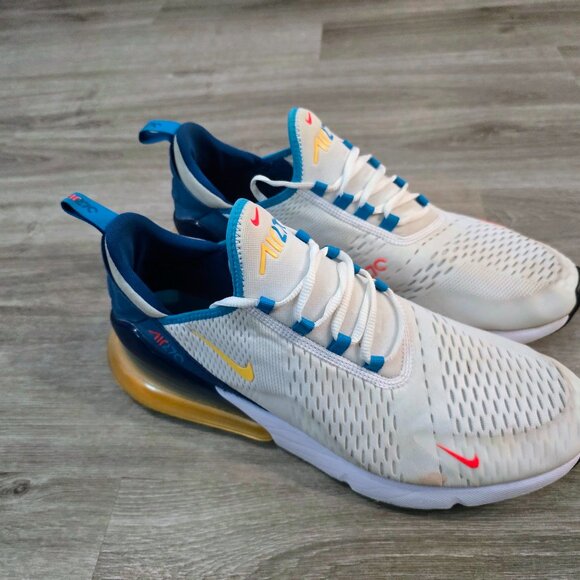 Nike Air Max 270 White Citron Pulse Men's Size 13 FJ4000-100 | Pre-Owned - Picture 2 of 5